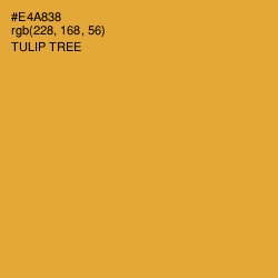 #E4A838 - Tulip Tree Color Image
